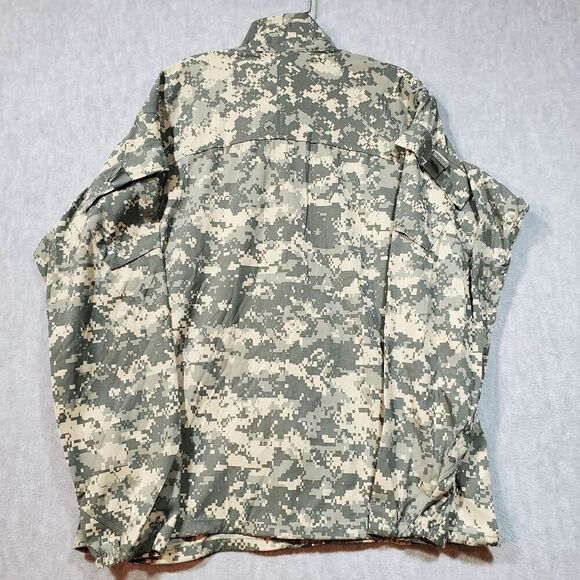 US Army Jacket Mens Medium Green Camo ADS Gen III Wind Cold Weather Full Zipper - Picture 9 of 10